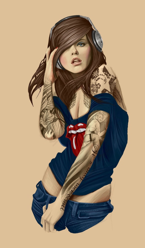 Girl with tatoo 2012