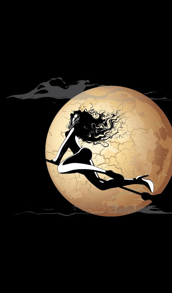 Ведьма на метле