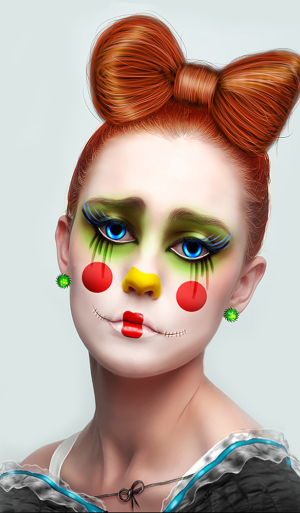 Девушка клоун