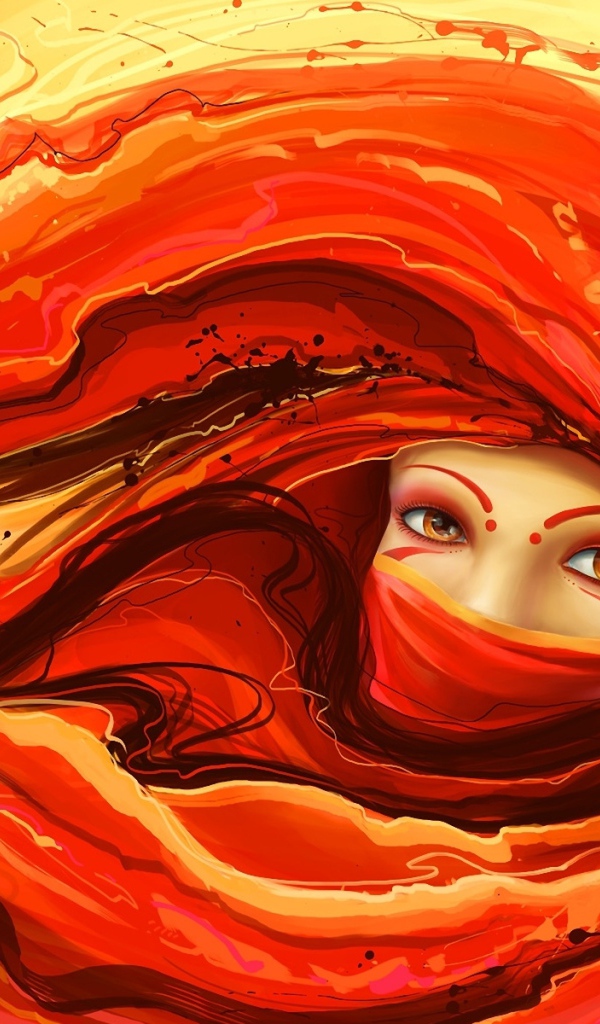 Девушка в платке