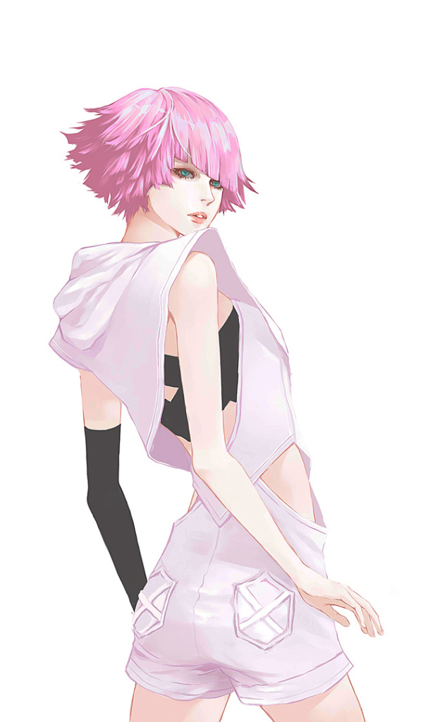 Розовые волосы