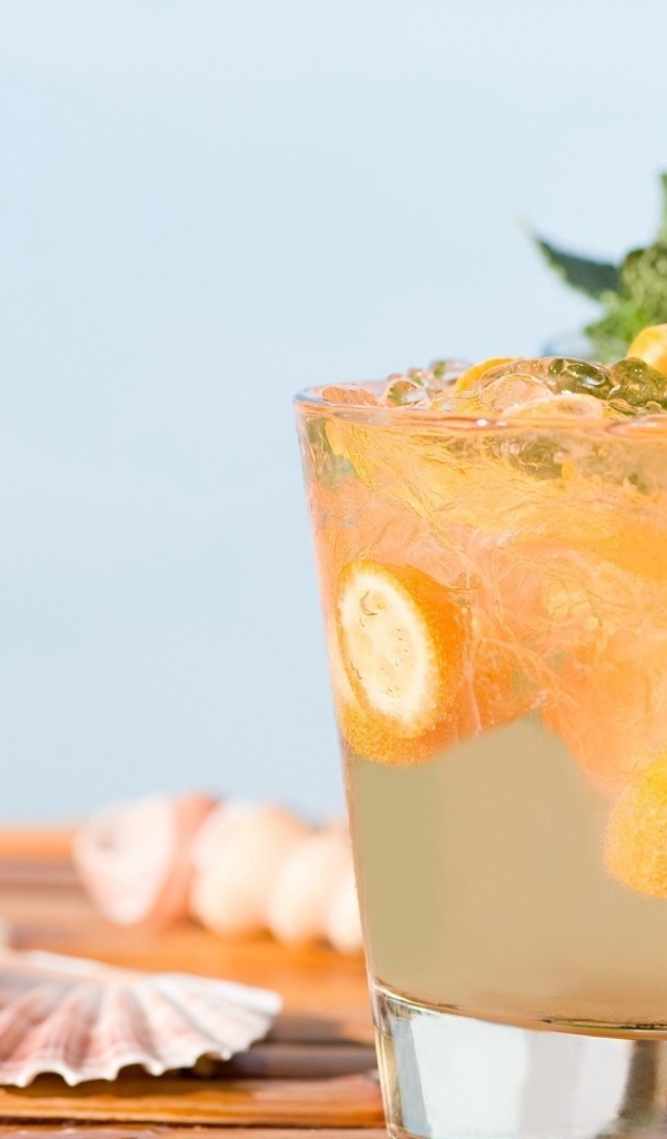 Коктейль Мохито с апельсинами