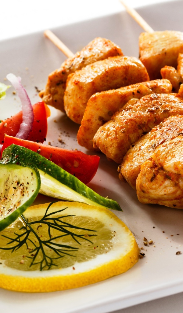 Шашлык с гарниром