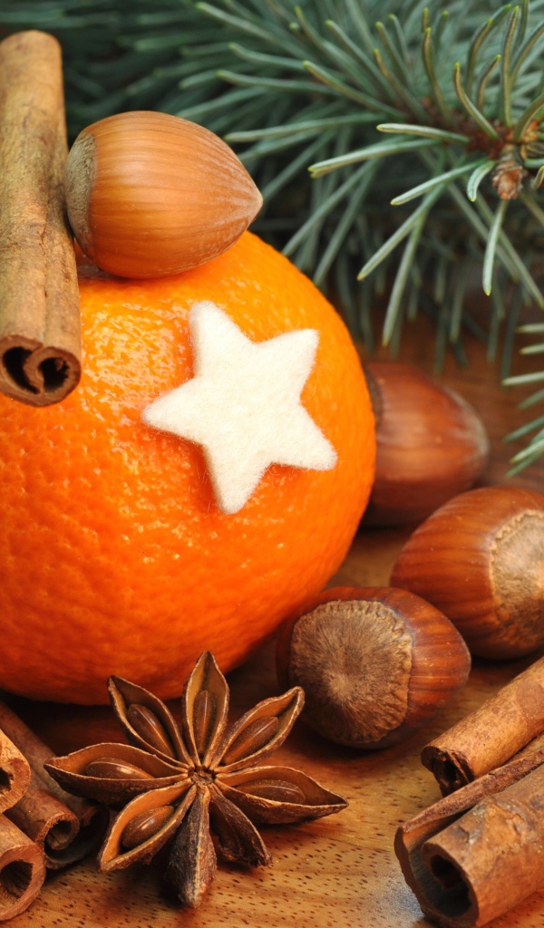 Апельсин и орешки