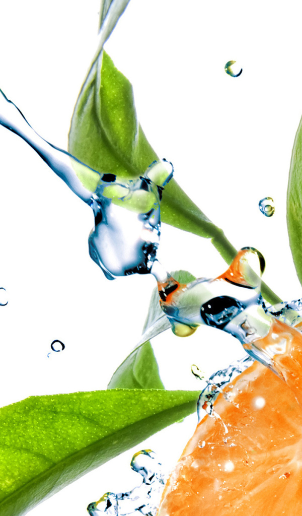 Апельсин в воде