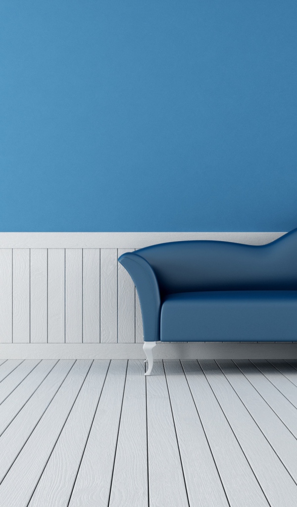 Синий диван