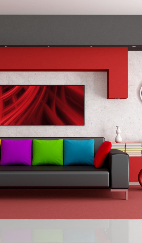 Яркие цвета в интерьере