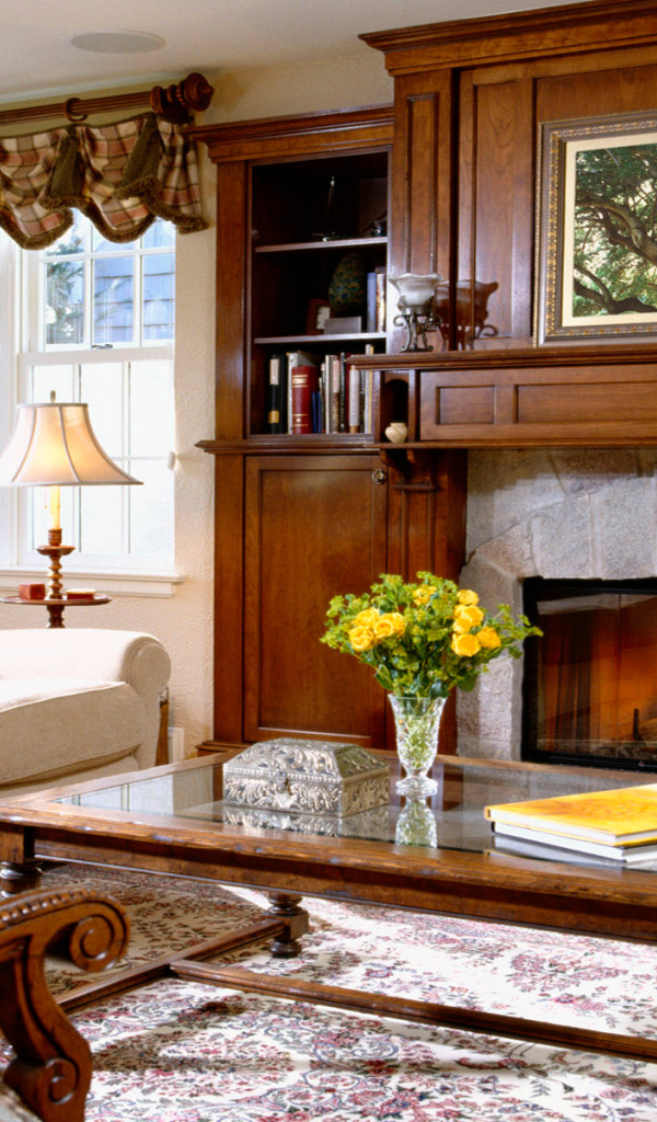 Комната с камином