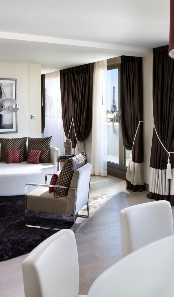 Белый интерьер комнаты