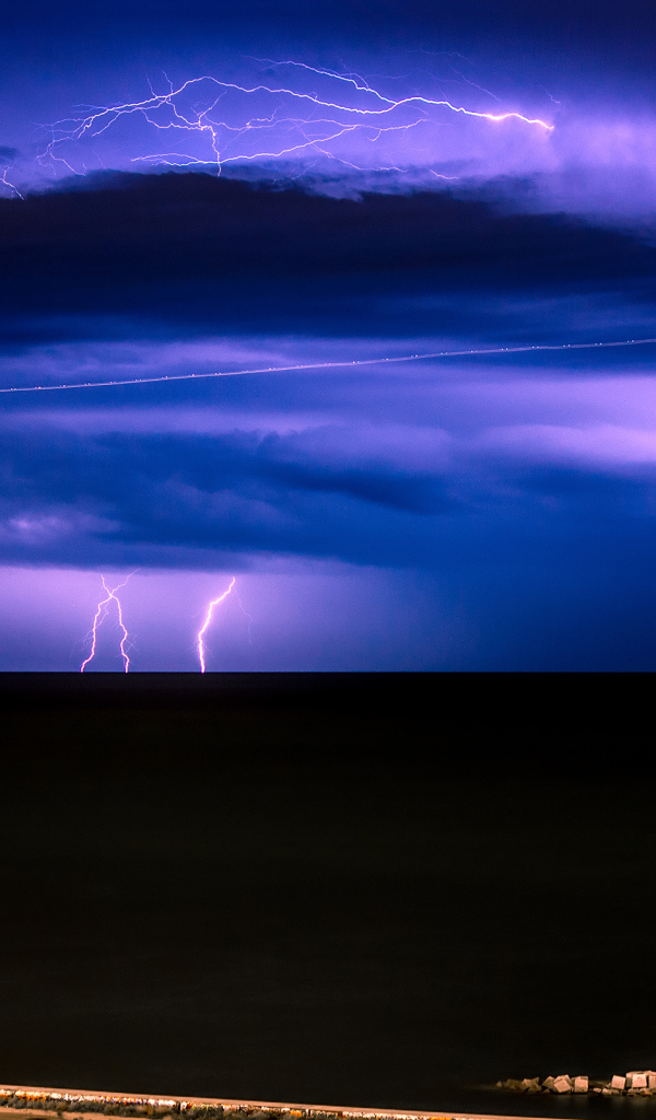 Грозовые облака - молния