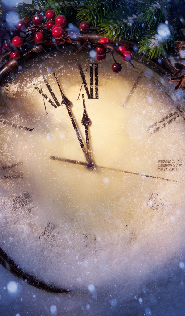 Часы в снегу