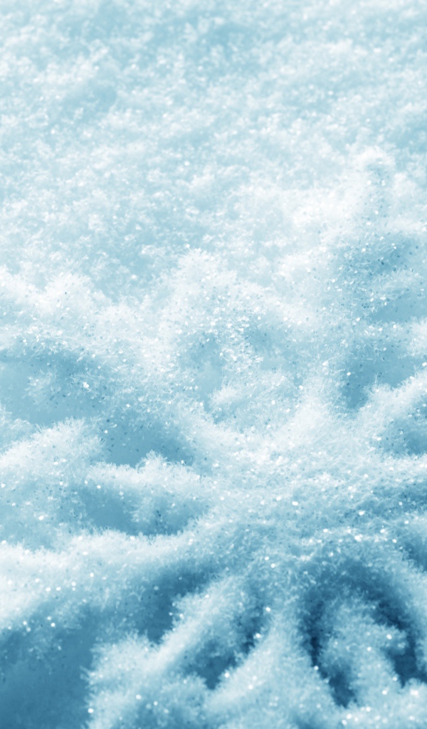 Силуэт снежинки