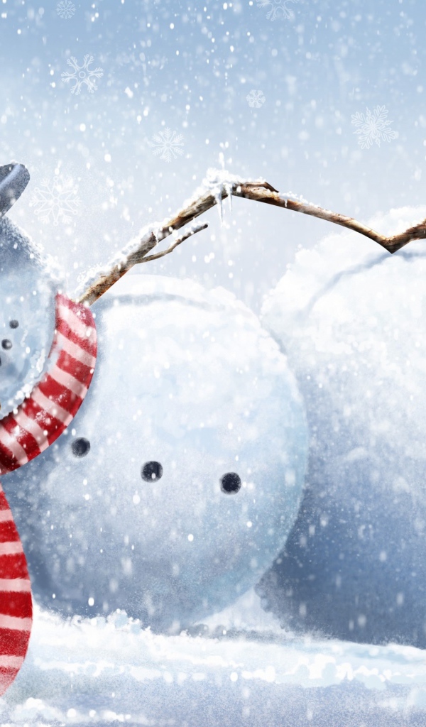 Снеговик на отдыхе