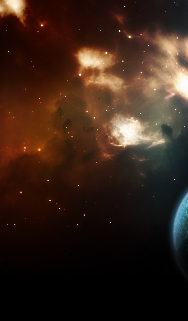 Туманность в космосе