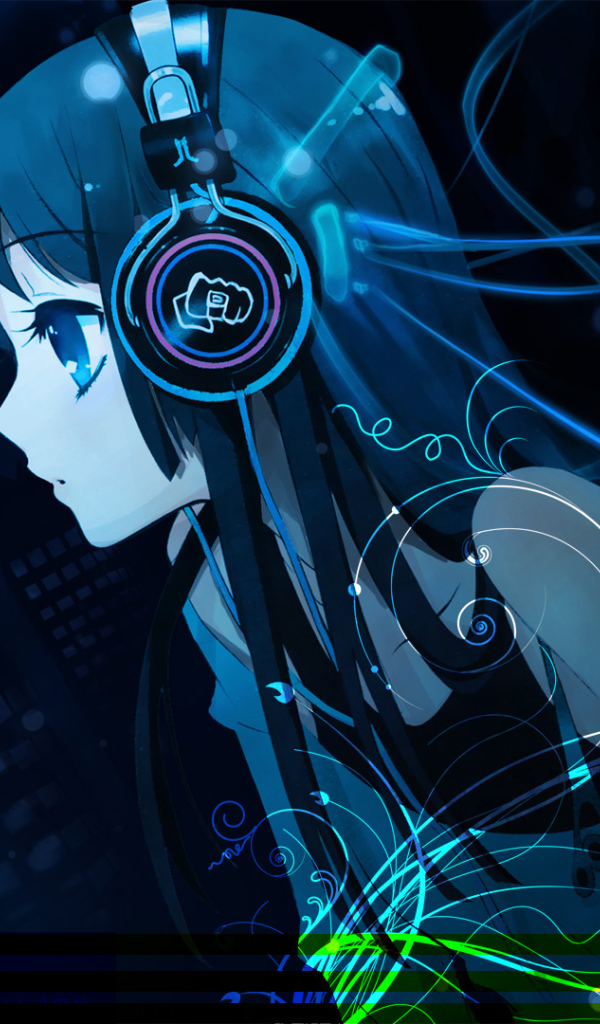 Акияма слушает музыку