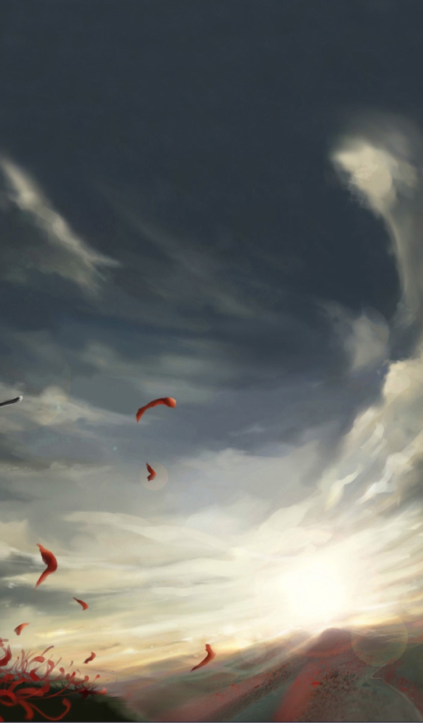 Аниме девушка с косой