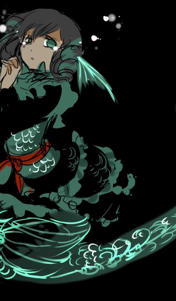 Аниме девочка русалка