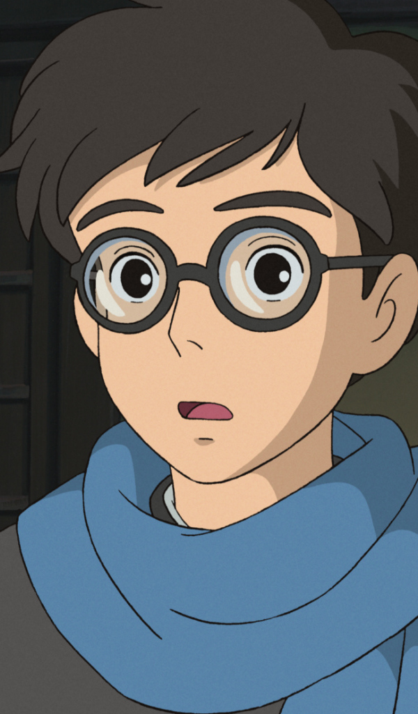 Kaze tachinu Миядзаки, мальчик в очках