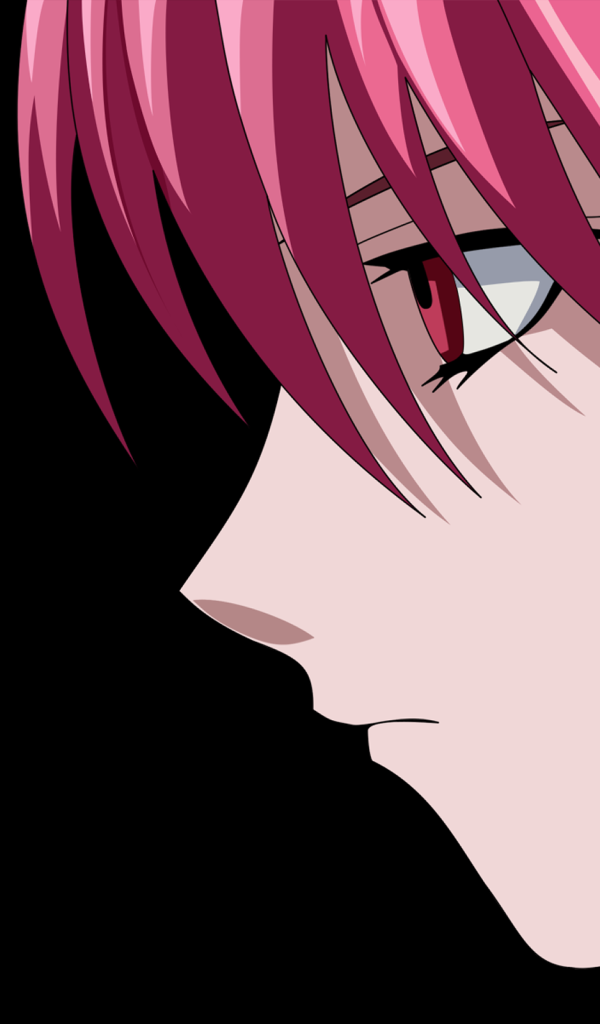 Девочка с бордовыми волосами