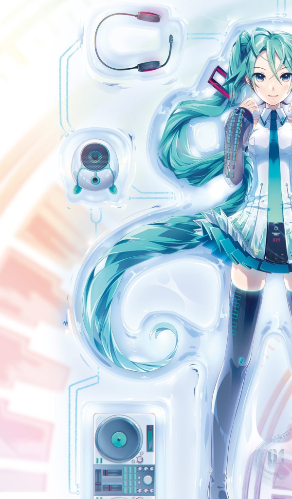 Vocaloid Hatsune девушка
