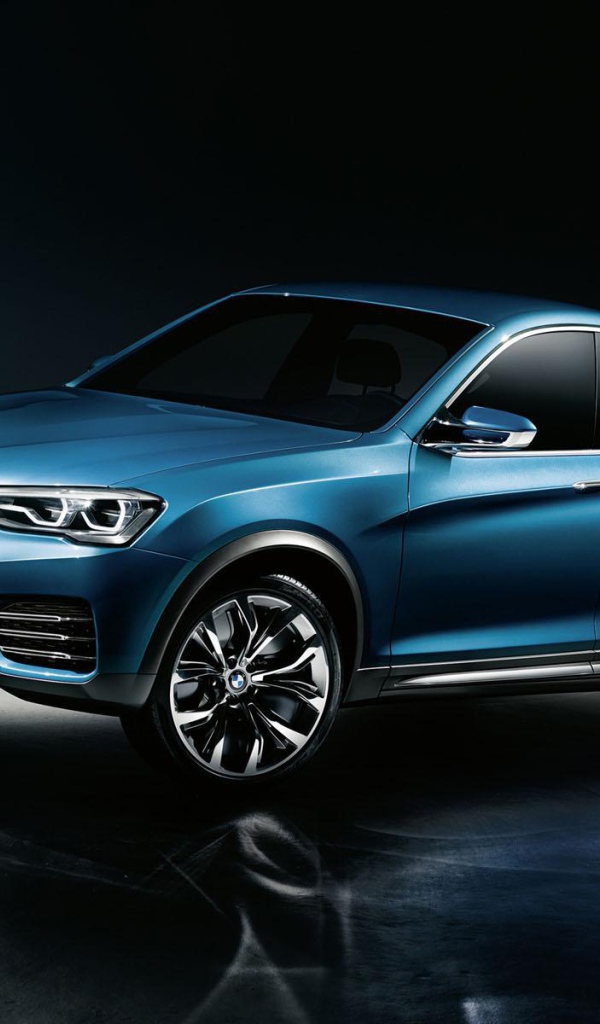 Восхитительный синий BMW X4 кроссовер
