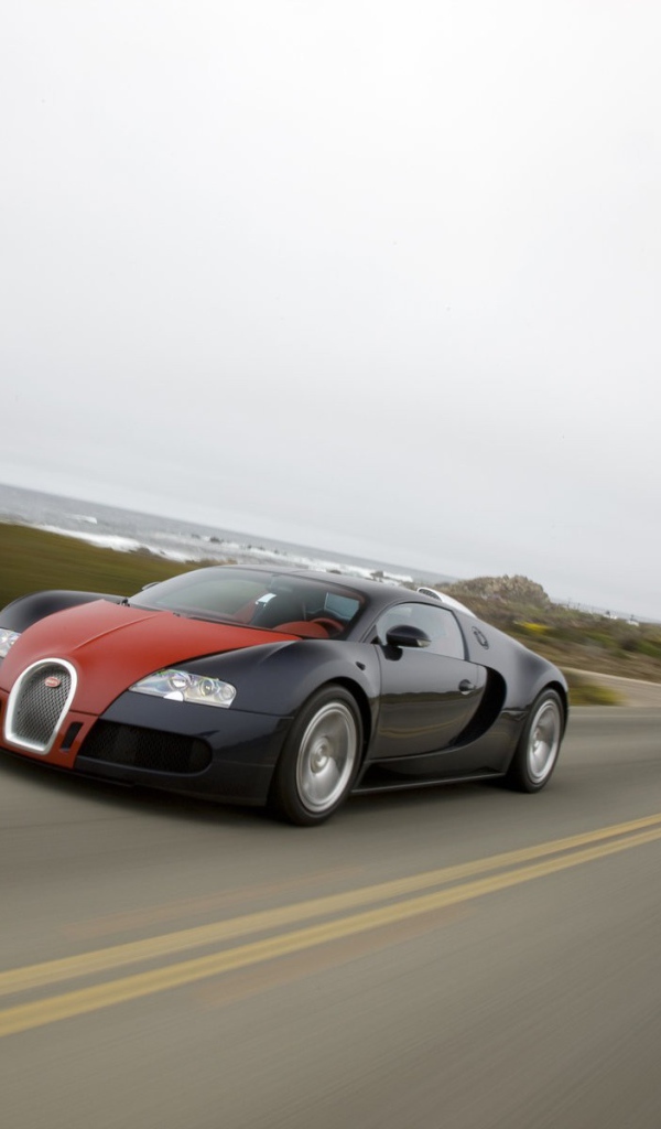 	 Car Bugatti Veron on the road