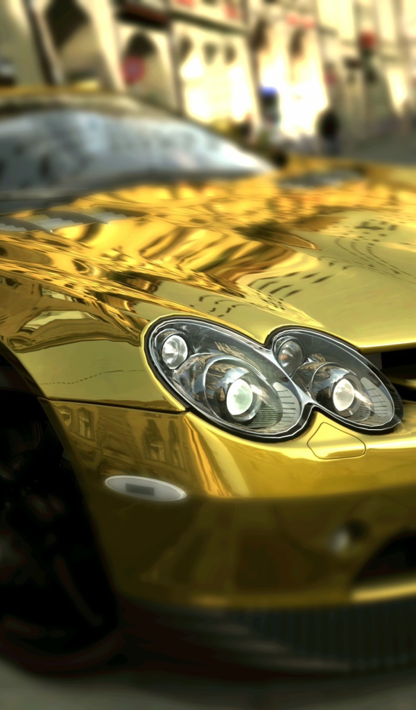 Золотой Мерседес бенц