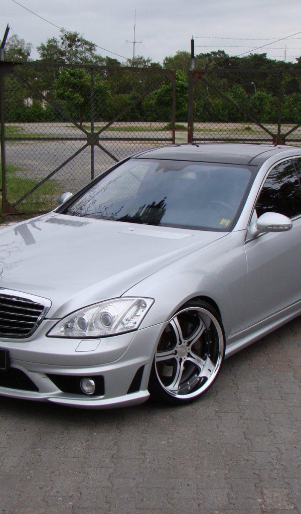 Серый Mercedes-Benz S65 AMG