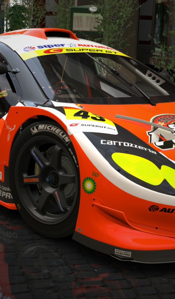 Разрисованный гоночный автомобиль