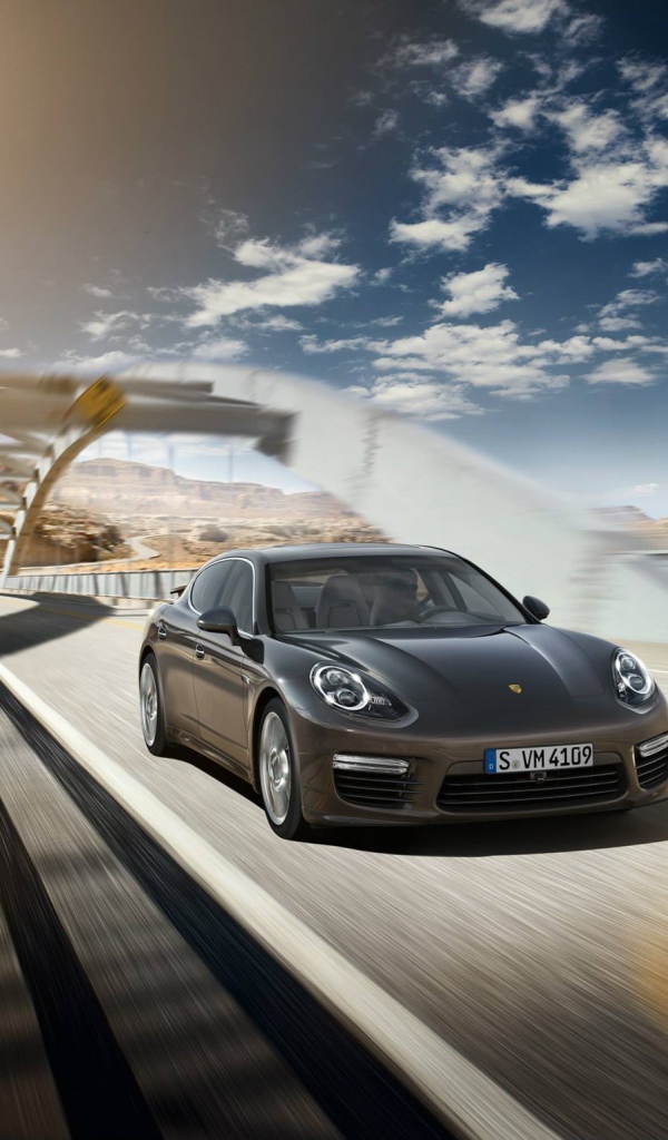 2014 Porsche Panamera Turbo S на мосту