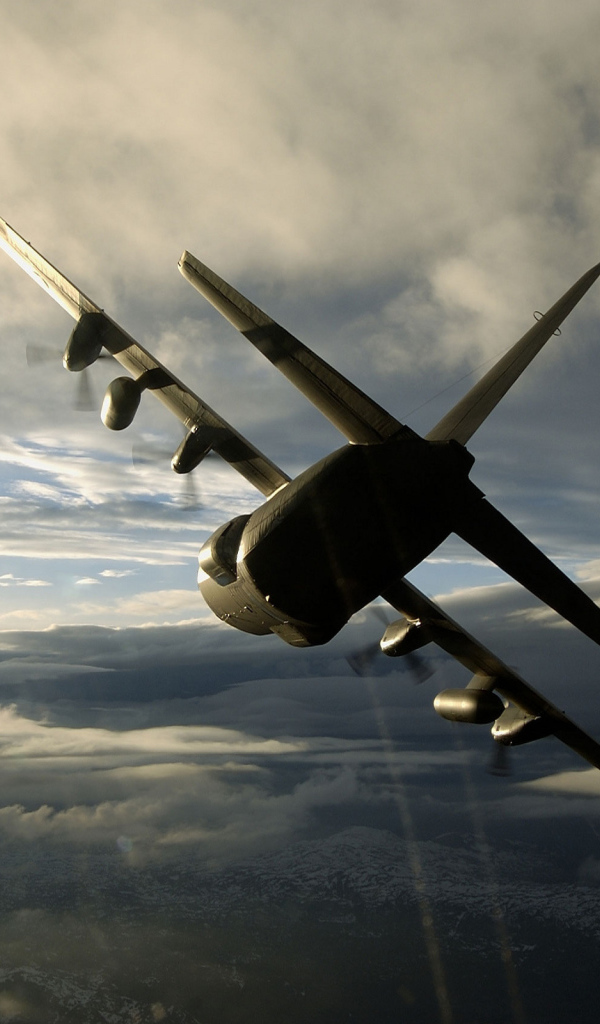 Грузовой самолет в полете