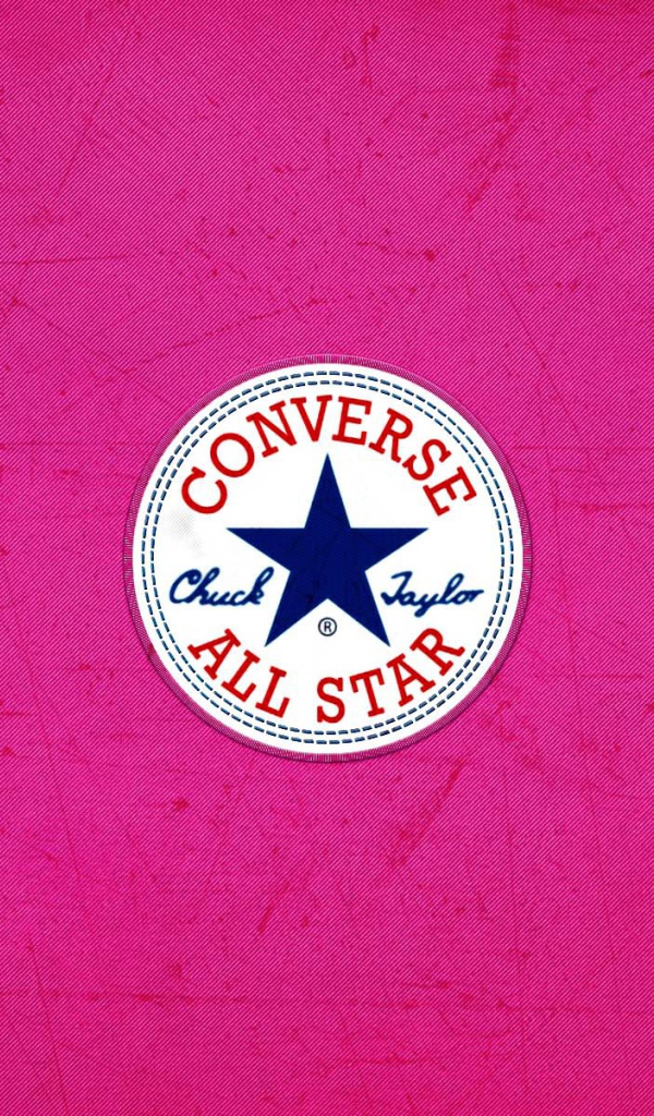 Converse логотип в розовом фоне