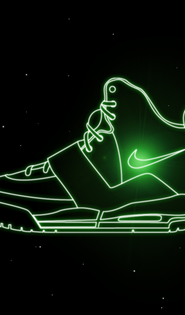 Nike shoe in the space