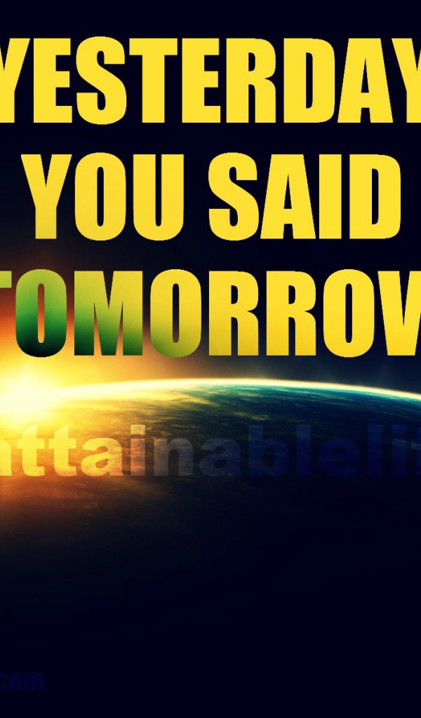 yesterday you said tomorrow. nike