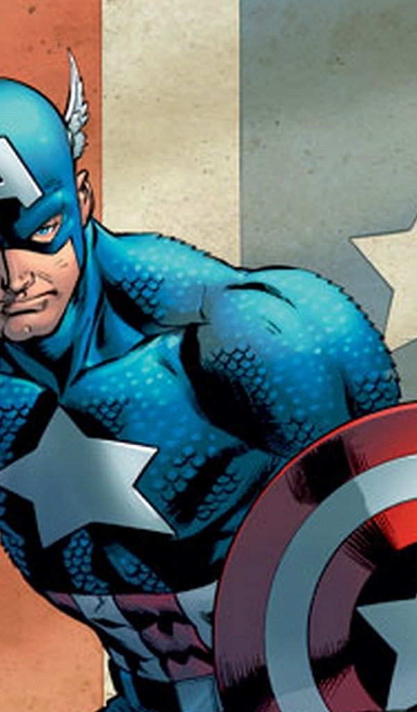 Капитан Америка своим щитом