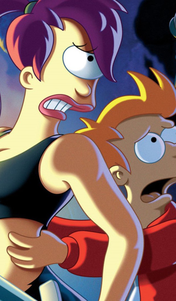 Футурама герои борются с монстром