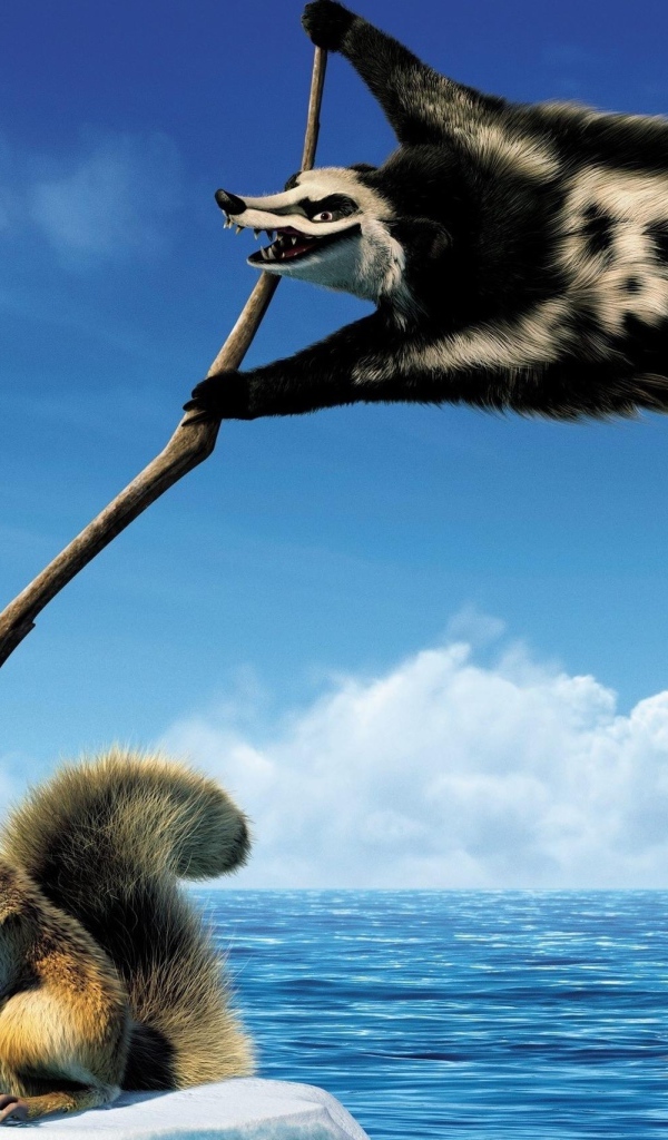 Белка и росомаха из Ледникового периода