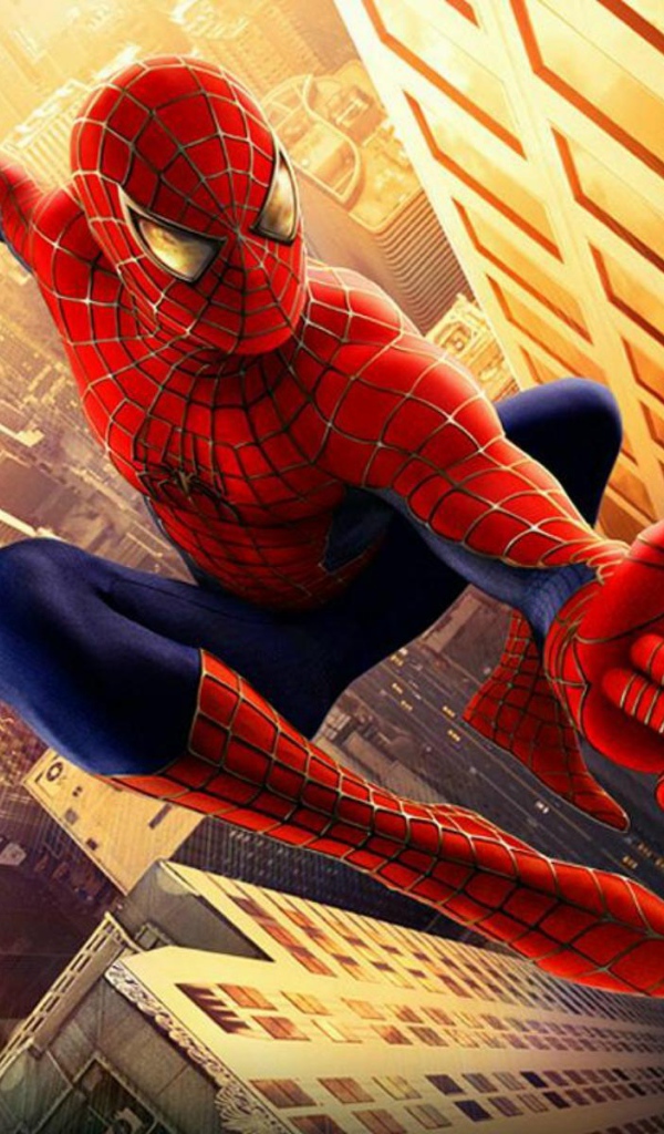 Человек-паук прыгает