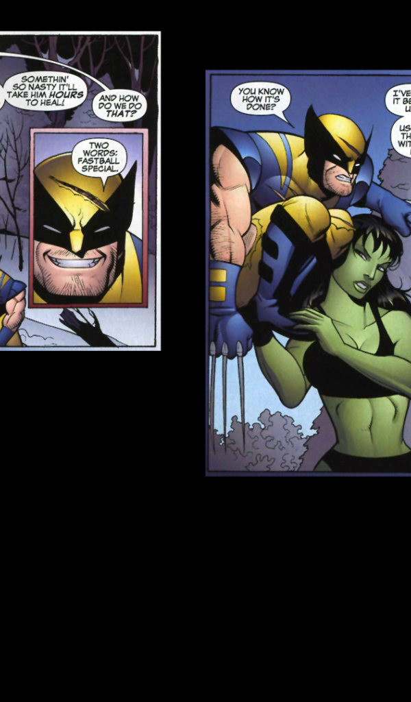 Волверина и Хулк