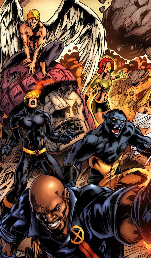 Люди Икс в середине боя