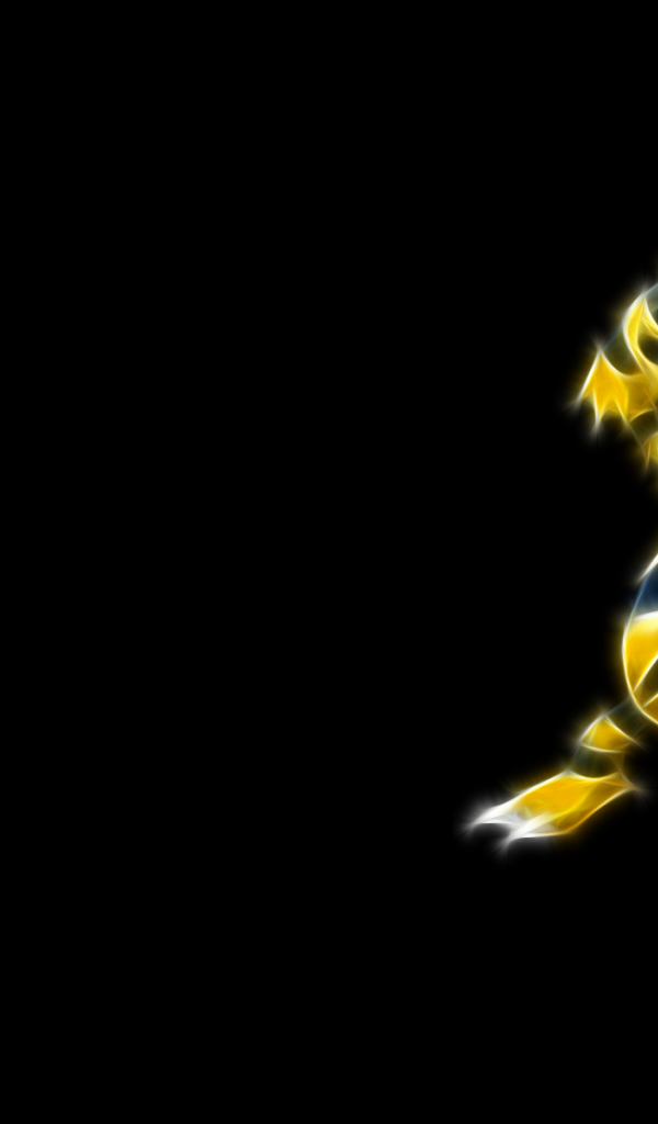 Покемон на черном фоне