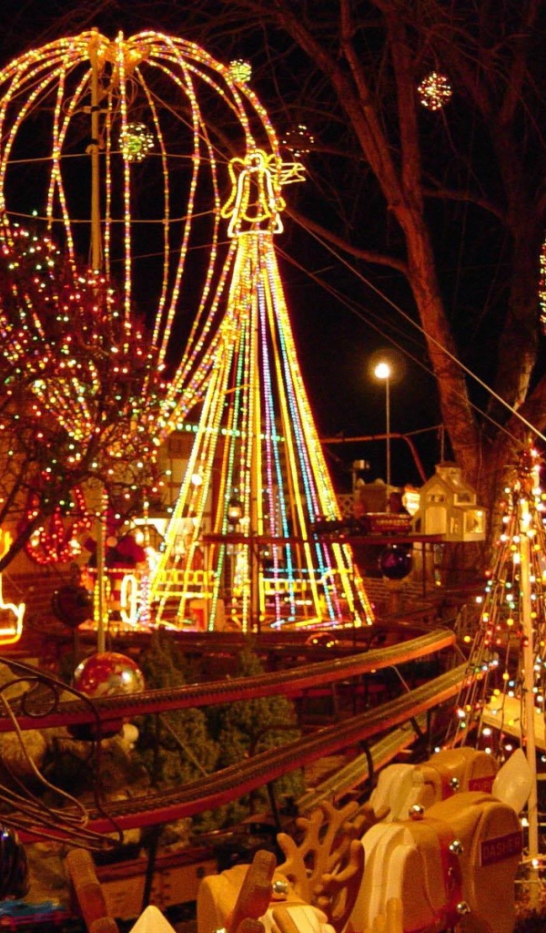 Парк развлечений на рождество