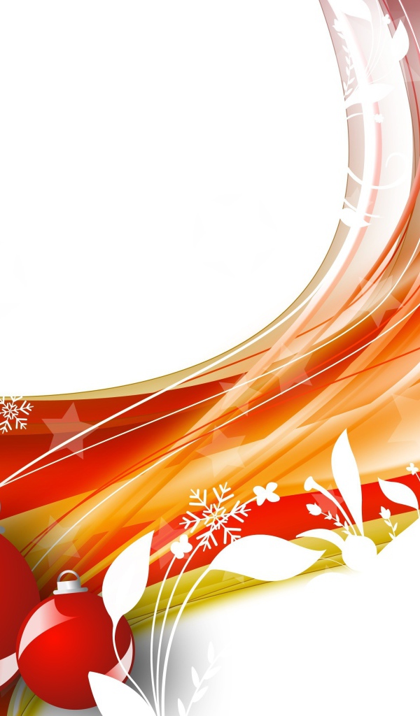 Красивая красно-белая картинка на рождество