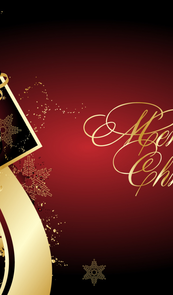 Пожелание на рождество, бордовый фон
