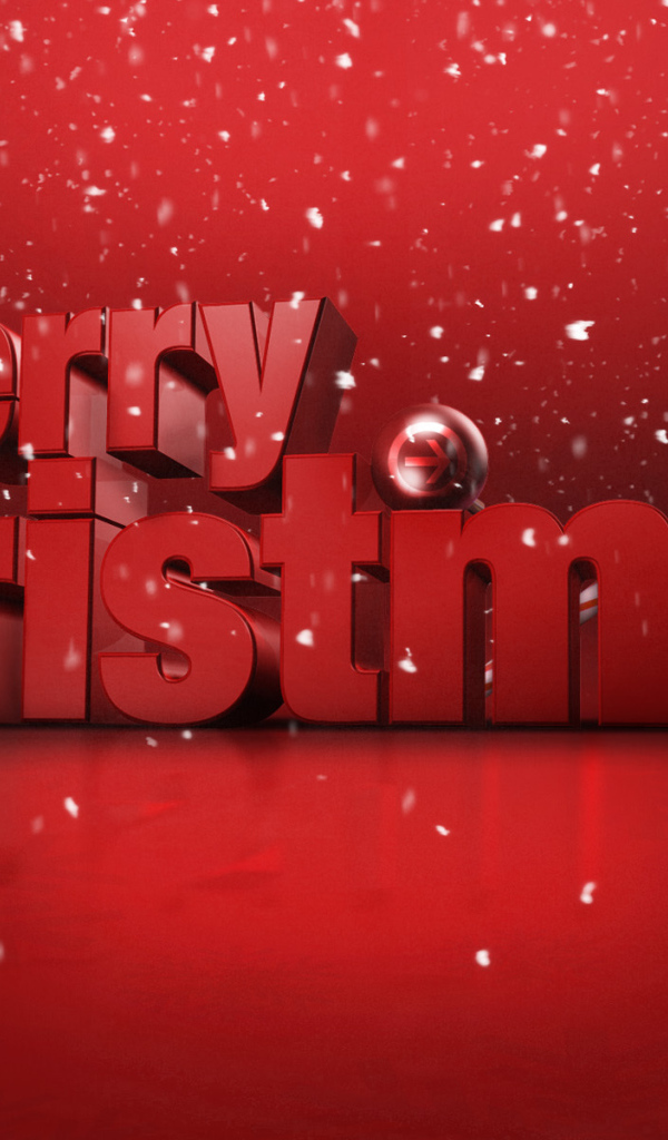 Поздравление на рождество на красном фоне