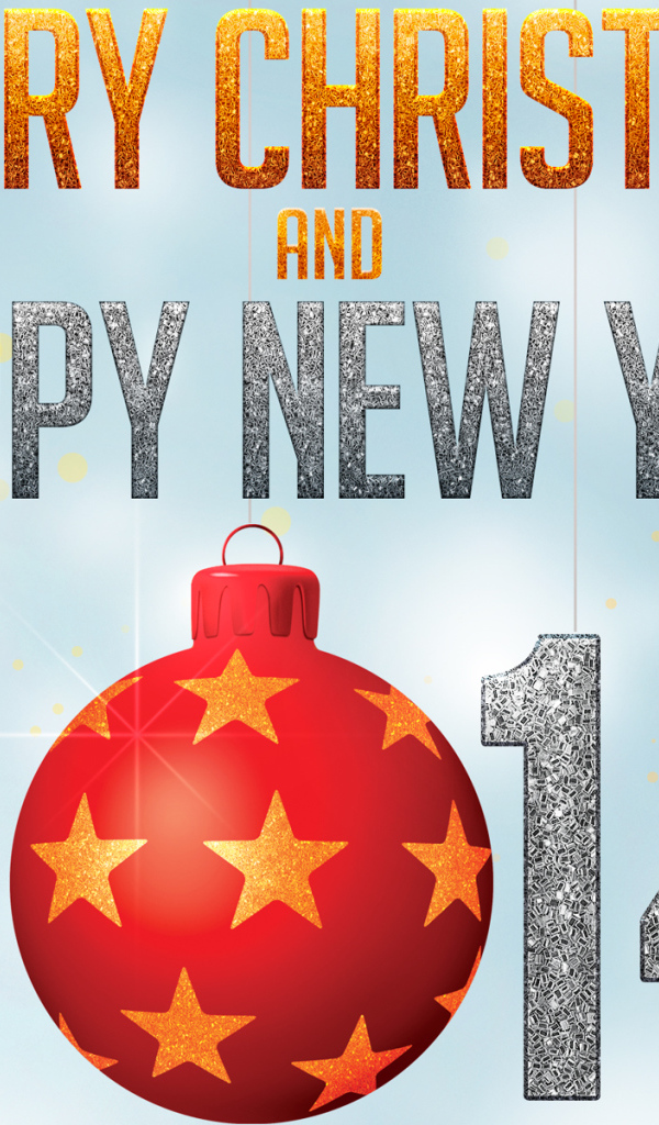 Поздравление на рождество, голубой фон