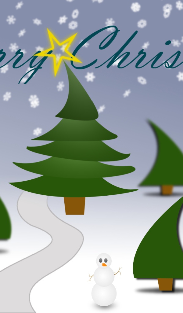 Ёлки смешной снеговик на рождество