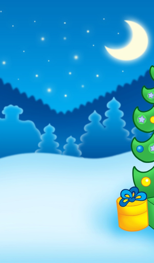 Счастливая ёлка на рождество