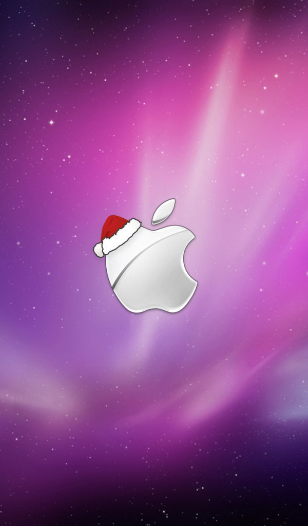 Логотип фирмы Apple на рождество