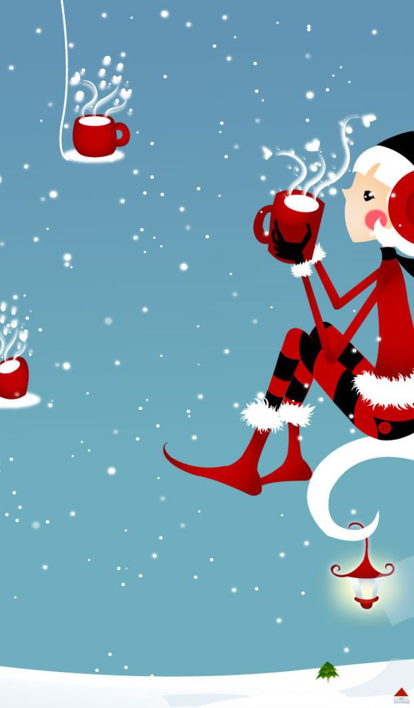 Зимняя картинка на рождество